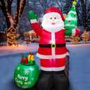 Santa Claus With Tree Christmas Inflatable
