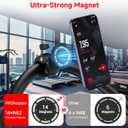PROfezzion Gym Fitness Magnetic Phone Mount, Heavy Duty Clamp MagSafe Phone Holder for Treadmill, Exercise Bike, Peloton, Stroller, Golf Cart, Shopping Cart, Handlebar - Fit for iPhone 12-17 Series