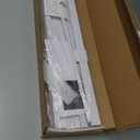 UNISHADES Blinds for Indoor Windows 1" Vinyl L-Shaped Slats Cordless Mini Blinds for Home, 24" W  64" H - White