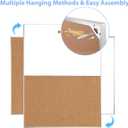ARCOBIS Cork Board White Board Combo, 24 x 18 Inch Bulletin Board, Magnetic Dry Erase Board & Corkboard for Wall, Vision Board for Home, Office, School, Silver Frame