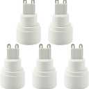5PCS G9 to E14 Adapter G9 to European Chandelier Lamp Base E14 Socket Adapter Converter