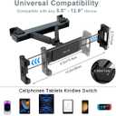 ELZO 360 Adjustable Tablet Holder for Car, Universal Compatible with 5.5-12.9 Inches Devices, Easy to Install, Foldable and Portable