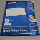 Avery Printable Return Address Labels with Sure Feed, 0.5" x 1.75", White, 2,000 Blank Mailing Labels (08167)  1/2" x 1 3/4", 2,000 labels