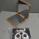 Woodtoe Tummy Time Mirror for Infant, 0-180 Adjustable Baby Mirrors with 15 Black and White Educational Cards, Shatterproof & Portable Baby Safe Mirror Toy, Developmental Baby Gift for 0-6 Months