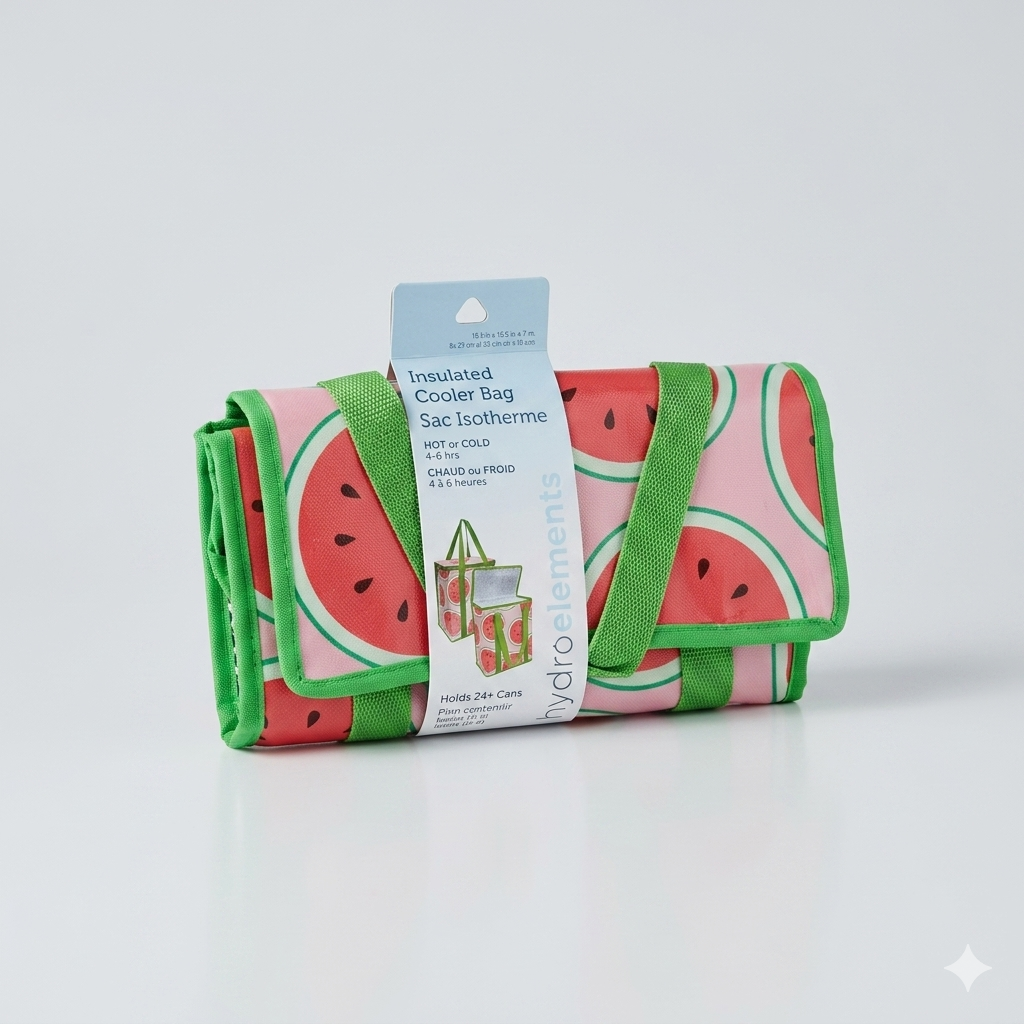 Hydro Elements Insulated Cooler Bag. Watermelon Edition