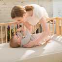 Naturepedic Organic Baby Crib Mattress - 2-Stage Lightweight Infant & Toddler Mattress - Waterproof Bed Mattress for Crib - Non-Toxic for Baby and Toddler Bed - 52" x 28”