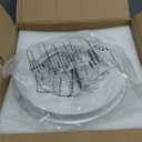 AUTELO 2-Light Close to Ceiling Light Fixture, 11 inch Frosted Glass Shade Flush Mount Ceiling Light Fixture in Antique Brass Finish, E26 Socket for Living Room Hallway Bedroom C3312 BRZ (Brushed Gold,1-Pack E26 12-Inch
)