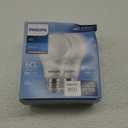 Philips LED 60W A19 2-Pack Basic Daylight (5000K) 800 Lumen (9W = 60W) Frosted Flicker-Free Light Bulbs