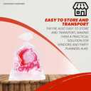 Concession Essentials Cotton Candy Bags-300CT Cotton Candy Bags with Twist Ties, 0.5" Height, 18" Width, 12" Length (Pack of 300)