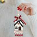 3 x House Warming Gifts New Home - WOXAFO New Home Ornament 2025, Best Housewarming Gifts 2025, Wooden First Christmas Ornament 2025 for Couple Men Women (2025)