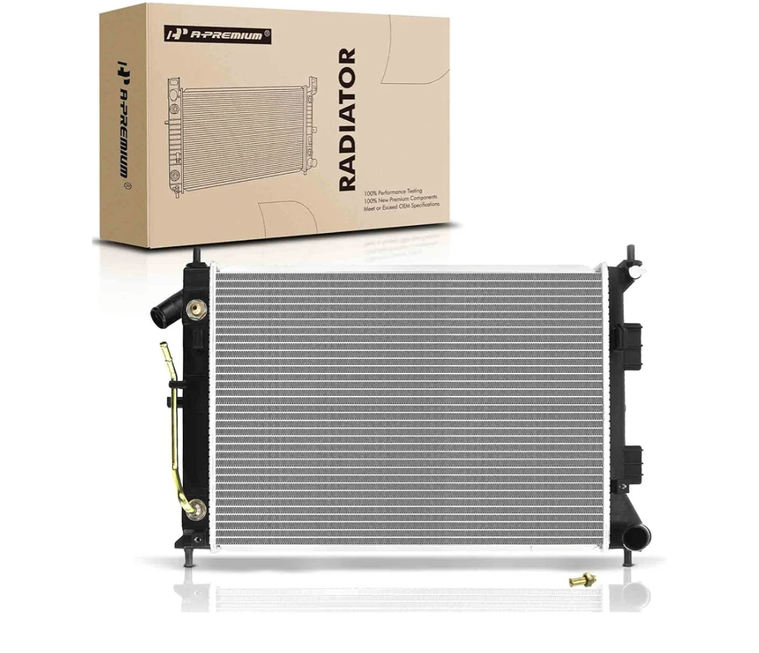 A-Premium Engine Coolant Radiator Assembly with Transmission Oil Cooler Compatible with Hyundai Elantra 2012-2013, Elantra Coupe 2013-2014 & Kia Soul 2012-2013, Forte 2014, Automatic Trans.