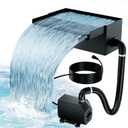 Biling 8” Pond Waterfall Spillway, 40W 660GPH Waterfall Pump for Mini Pond