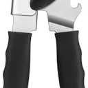 Can Opener Manual Heavy Duty, UHIYEE Hand Held Can Openers for Seniors with Comfort Grip Sharp Blade, Solid Steel Hand Manual Can Open with Magnet for Kitchen Camping, Black