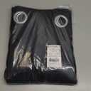 NICETOWN Pitch Black Solid Thermal Insulated Grommet Blackout Curtains/Drapes for Bedroom Window (2 Panels, 42 inches Wide by 63 inches Long, Black)