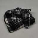 IDEALSANXUN Plaid Vest for Women Fall Winter Sleeveless Blazer Jackets (XX-Large, Black White)