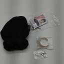 Cosplay Wig Black Buns Hair Heat-resistant Fiber Hair + Wig Cap for Halloween Women costume