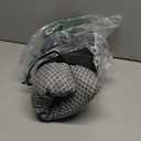 Travel Pillow Memory Foam Pillows, Camping Pillow-Compressible Medium Firm, Breathable Cover, Ideal Backpacking Hiking, Bed Pillows, Airplane and Car (Light Grey, M) (M-17.7*11.8in)