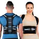 Back Brace Posture Corrector for Women and Men-Relief for Upper and Lower Back Pain-Scoliosis and Hunchback Correction-Adjustable and Breathable Full Back Support(Large)