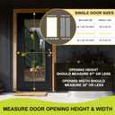 Magnetic Screen Door - Fits Door Opening 36x96 in, Actual Screen Size 38x97 in, Hands Free Mesh Partition,Heavy Duty Screen Door Mesh Curtain Keeps Bugs Out, Frame Hook & Loop, Pet and Kid Friendly