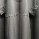 Dokotoo Womens Summer Dresses 2025 Short Sleeve Square Neck Smocked Elastic Waist Ruffle Tiered Casual Swing Mini Dress