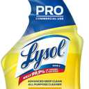 Lysol Pro All-Purpose Cleaner, Advanced Deep Cleaning Sanitizing and Disinfecting Spray, For Commercial Use, Use to Clean and Deodorize, Lemon Breeze Scent, 32oz