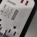 DOACE 220V to 110V Converter - 350W Cordless Voltage Converter US to Europe Power Adapter Combo with 4-Port USB Charging & Worldwide Plugs (UK/AU/US/EU) for Hair Straightener, Curler, Phone