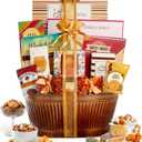 Broadway Basketeers Sympathy Gift Basket Condolence Baskets with Assorted Gourmet Food Snacks, Thoughtful Care Package, Bereavement Gift for Loss, Funeral, Grief, or Kosher Shiva