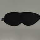 LitBear Sleep Mask for Side Sleeper Women Men, Eye Mask for Sleeping Light Blocking, 3D Contoured Cup Sleeping Mask, Soft Breathable Sleep Eye Mask with Adjustable Elastic Strap for Flight Nap (Black)
