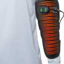 Elbow Heated Pad Wrap for Multiple Body Areas, Flexible Electric Heating Pads for Elbow Arm Wrist Ankle Leg Knee, Fast Heating Body Wrap Heated Brace with 4 Heat Settings, 3 Timing Settings Black