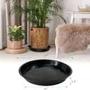 Plant Saucer 18 Inch, 4 Pack Heavy Duty Large Plant Tray for Planter Pot, Plastic Flower Pot Saucers Drip Water Trays for Indoors and Outdoors (18 Inch)