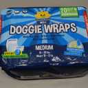 Bodhi Dog Disposable Male Dog Diapers - Super Absorbent, Leak-Proof Pee Wraps - Adjustable Fit, Comfortable Design, Advanced Moisture Control, and Wetness Indicator - Medium (20 Count)