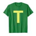 Chipmunk Halloween Carnival Group Costume Letter T Shirt T-Shirt, M