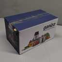 Ganiza Food Processor, 2-Speed Food Chopper Meat Grinder with 8 Cup Stainless Steel & 8 Cup Glass Bowls, Upgraded Button & Smart Overheat Protection Light - Includes Clean Brush, 2 Sets of Blades (Silver)