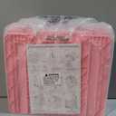 SUNALLY Folding Utility Cart Rolling Crate Handcart Shopping Trolley, Pink