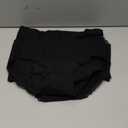 Cotton Underwear High Waisted Womens Full Coverage Ladies Comfy Panties (Large, 5 Pack=black-2a)