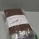 PurpleEssences Set of 12 Hemstitch Cloth Dinner Napkins 100% Cotton - Soft Durable Washable - Ideal for Wedding Christmas Holiday Winter - Perfect Everyday Use Table Linen 18x18 - Nut Brown