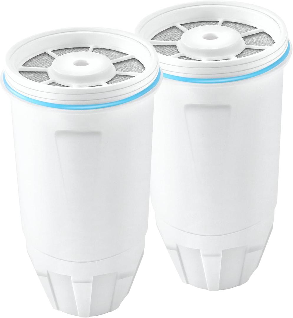 Water Filters Replacement for Z-ero Water Pitchers and Dispenser, 0 TDS Premium Filtration, Reduce Lead/Chromium/PFOA/PFOS - Improve Tap Water Taste (Pack of 2 by TOMOON)