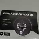 Portable CD Player with 2000mAh Rechargeable Battery, Personal Walkman CD Player for Car with AUX, CD Discman Player with Headphone, USB Port, Dual Speaker, FM Transmitter, Anti-Skip Protection, Backlight