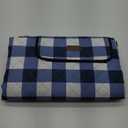 Extra Large Picnic Blanket 80''x 80'' Waterproof Foldable Picnic Mat for Beach, 5-Layer Outdoor Blanket for 6 to 8 Adults,Camping Grass Lawn Park Accessories Couple Park Wedding Registry(Navy Blue)