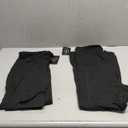 ENERFUL Women's Maternity Leggings Over The Belly with Pockets Pregnancy Pants Active Wear Workout Yoga Tights (Large, Black+black)