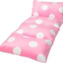 Butterfly Craze Floor Pillow Case, Mattress Bed Lounger Cover, Polka Pink, Queen Size - Cozy Seating Solution for Kids & Adults, Recliner Cushion, Perfect for Reading, TV Time (Pillow Not Included)