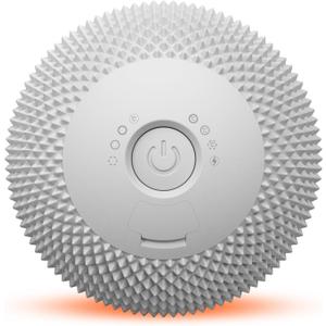 Vibrating Massage Ball with Heat, Deep Tissue Trigger Point Massage Ball for Back, Hip and Muscle Recovery, Myofascial Release Mobility Ball with 7 Modes and Memory (Grey)