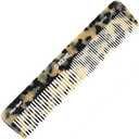 Kent 16T TW Fine Tooth and Wide Tooth Comb for Daily Grooming, Handmade Styling Comb for All Hair Types, Styling and Detangling Combs for Men and Women (White Tokyo)