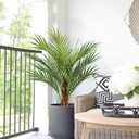 2 Set Fake Palm Tree 3ft Tall with 13 Lifelike Trunks Faux King Palm Artificial King Palm in Pots Tall Silk Plant for Indoor Home Office Living Room Floor Decor