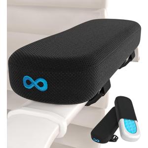 Everlasting Comfort Office Chair & Wheelchair Arm Pads - Cooling Memory Foam Arm Rest Cover for Desk, Gaming Chair, Wheelchair Armrest Pads Everlasting Comfort Office Chair & Wheelchair Arm Pads - Cooling Memory Foam Arm Rest Cover for Desk, Gaming Chair, Wheelchair Armrest Pads