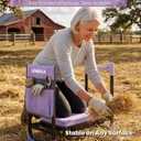 Aimerla K7 Foldable Garden Kneeler Seat, Upgraded Anti-Slip Base, 350LBS Capacity, 10.2" Wide EVA Pad & Detachable Cloud Cushion, 2-in-1 Kneeler Bench for Seniors, Gardening Gifts for Parents, 11.4 inches x 18 inches x 21.7 inches