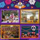 Tudomro 4 Pcs 39.37 ft Mexican Party Banner Fiesta Paper Garland Cinco De Mayo Decoration Triangle Pennant Flag Banner for Mexican Baby Shower Fiesta Birthday Party Decoration