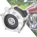 Motorcycle Air Filter Cleaner Intake Filter System Kit (B-for Touring 00-07/ Dyna 00-17,softail 00-15, #3 Grey Air Filter Element)