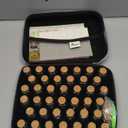 40 Slots Seed Storage Organizer, Sturdy Seed Organizer Storage Box with Dual Zipper Bag and 42Pcs Label Stickers, Glass Seed Storage Container for Flower Vegetable Plants Garden Seeds Saving