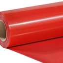TUMIYA Red Heat Transfer Vinyl HTV Rolls, 12" x 8ft Red Iron on Vinyl for T-Shirt, Glossy Adhesive HTV Vinyl for Heat Press DIY Design Easy to Cut